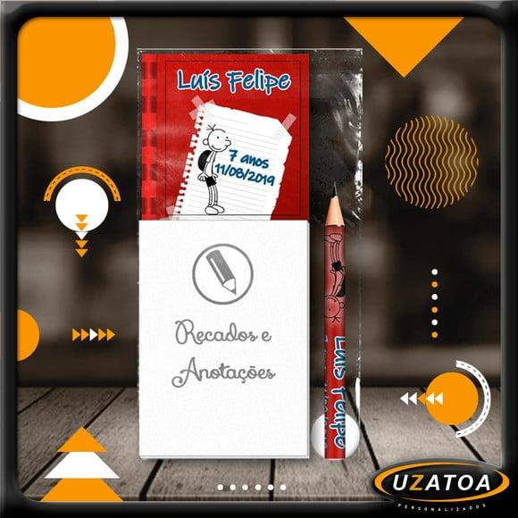 Bloco Personalizado com Ímã e Mini Lápis