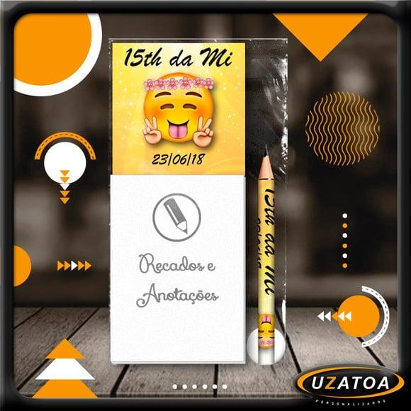 Bloco Personalizado com Ímã e Mini Lápis