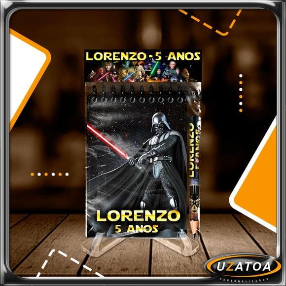 Bloco Personalizado com Lapela e Mini Lápis - Star Wars