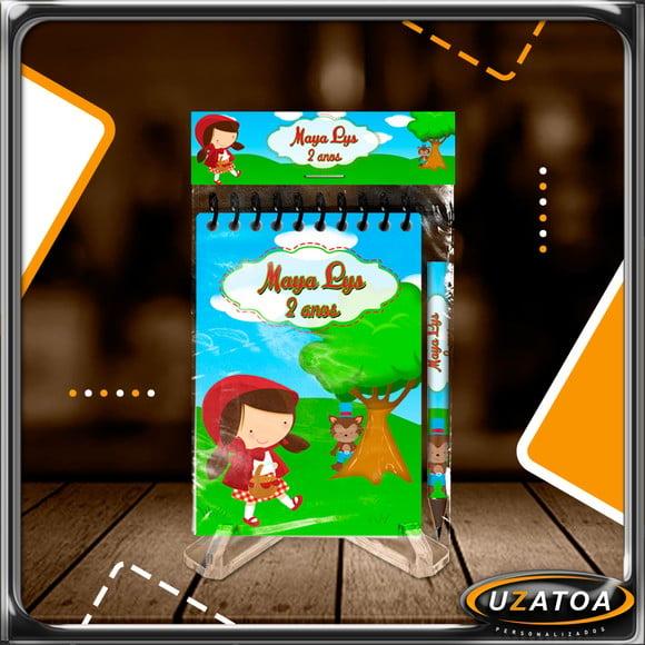 Bloco Personalizado com Mini Lápis - Chepeuzinho Vermelho