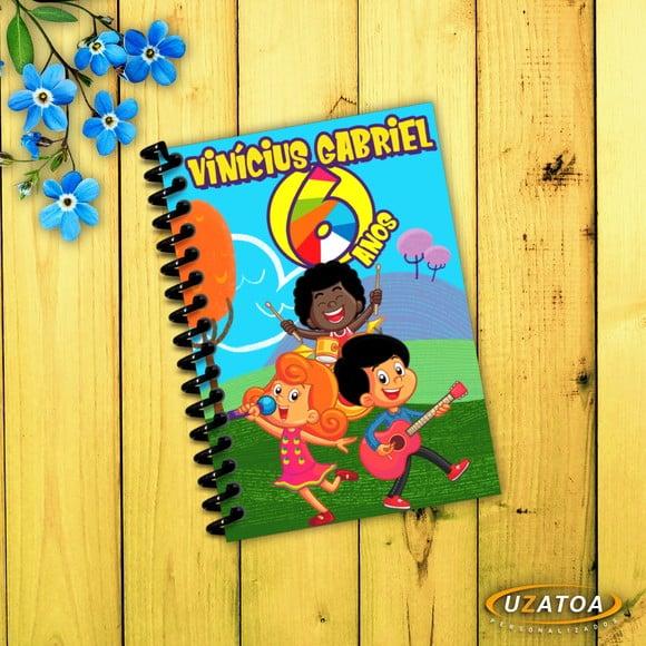 Caderninhos com Capa e Folhas Personalizadas - 3 Palavrinhas