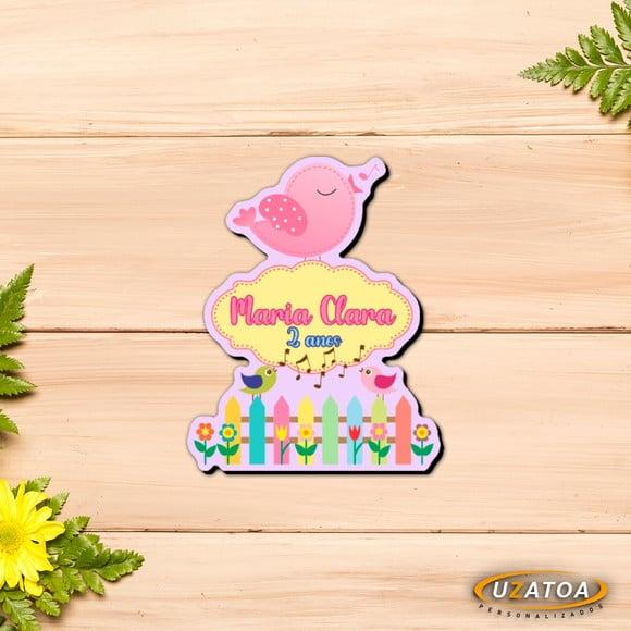 Ímã Personalizado em mdf - Jardim Encantado