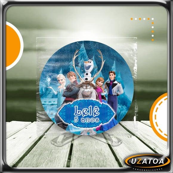 Ímã Redondo Personalizado - Frozen