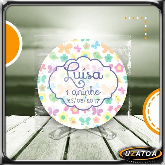 Ímã Redondo Personalizado - Passarinhos