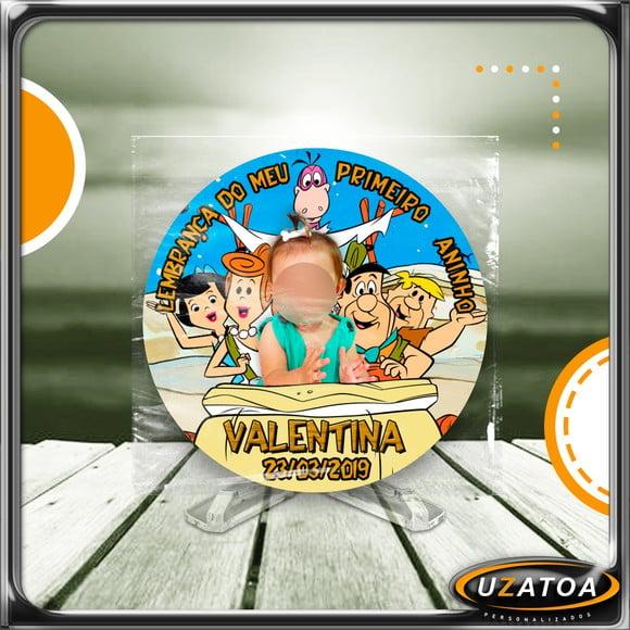 Ímã Redondo Personalizado - Os Flintstones