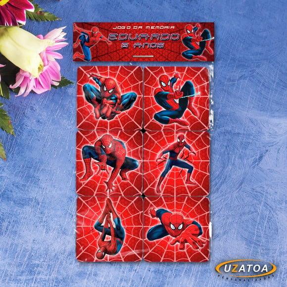 Jogo da Memória Personalizado em mdf - Homem Aranha
