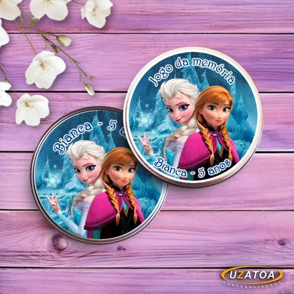 Jogo da Memória Personalizado na Latinha - Frozen
