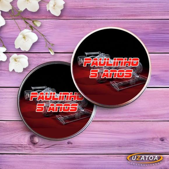 Jogo da Memória Personalizado na Latinha - Fórmula 1