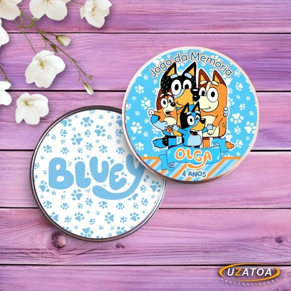Jogo da Memória Personalizado na Latinha - Bluey