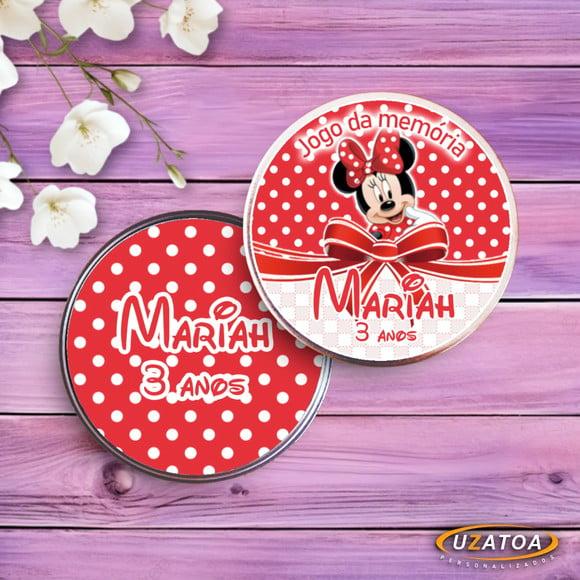 Jogo da Memória Personalizado na Latinha - Minnie