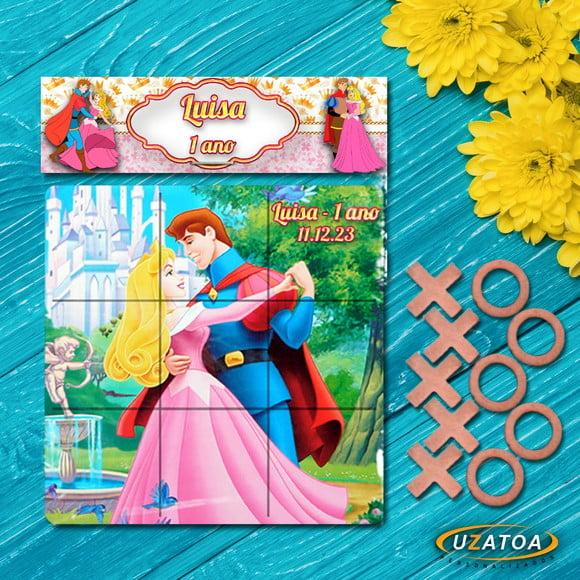 Jogo da Velha Personalizado em mdf - A Bela Adormecida