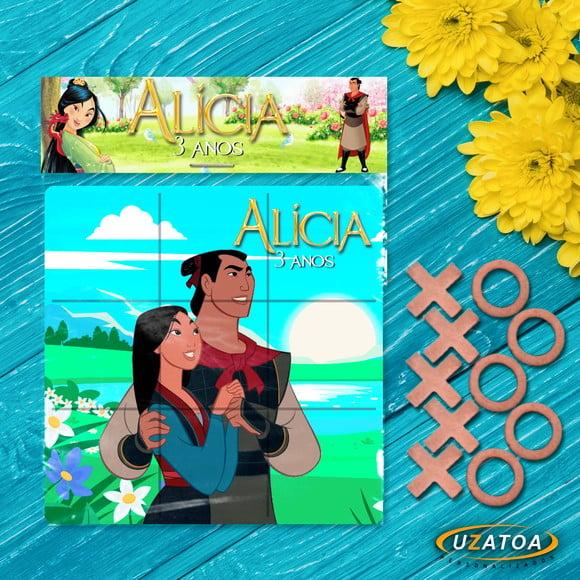 Jogo da Velha Personalizado em mdf - Mulan