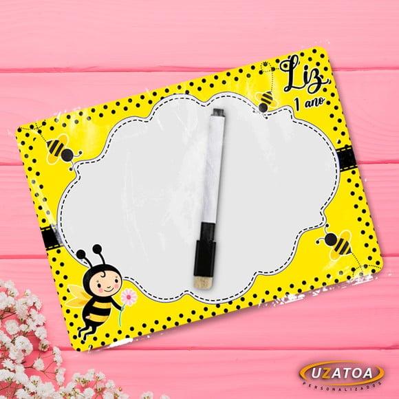 Lousa Mágica Personalizada em MDF - Abelhinha