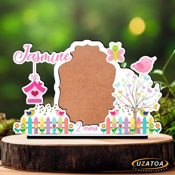 Porta-retratos Personalizado em mdf - Jardim Encantado