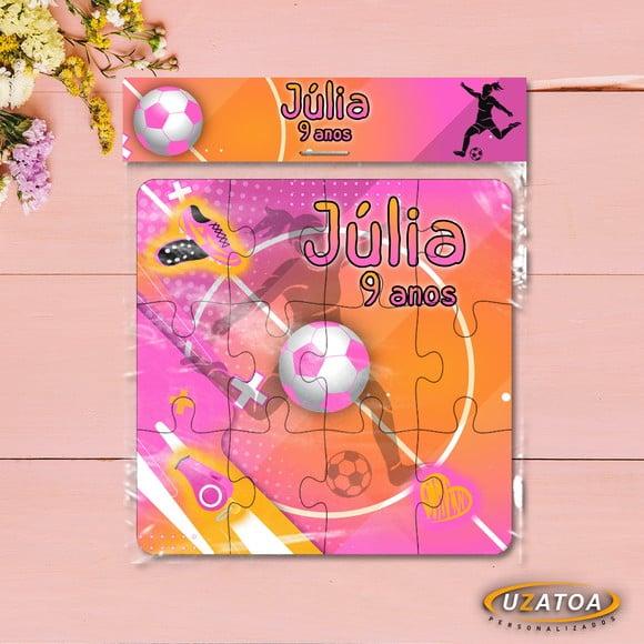Quebra-cabeça Personalizado em mdf - Futebol Menina