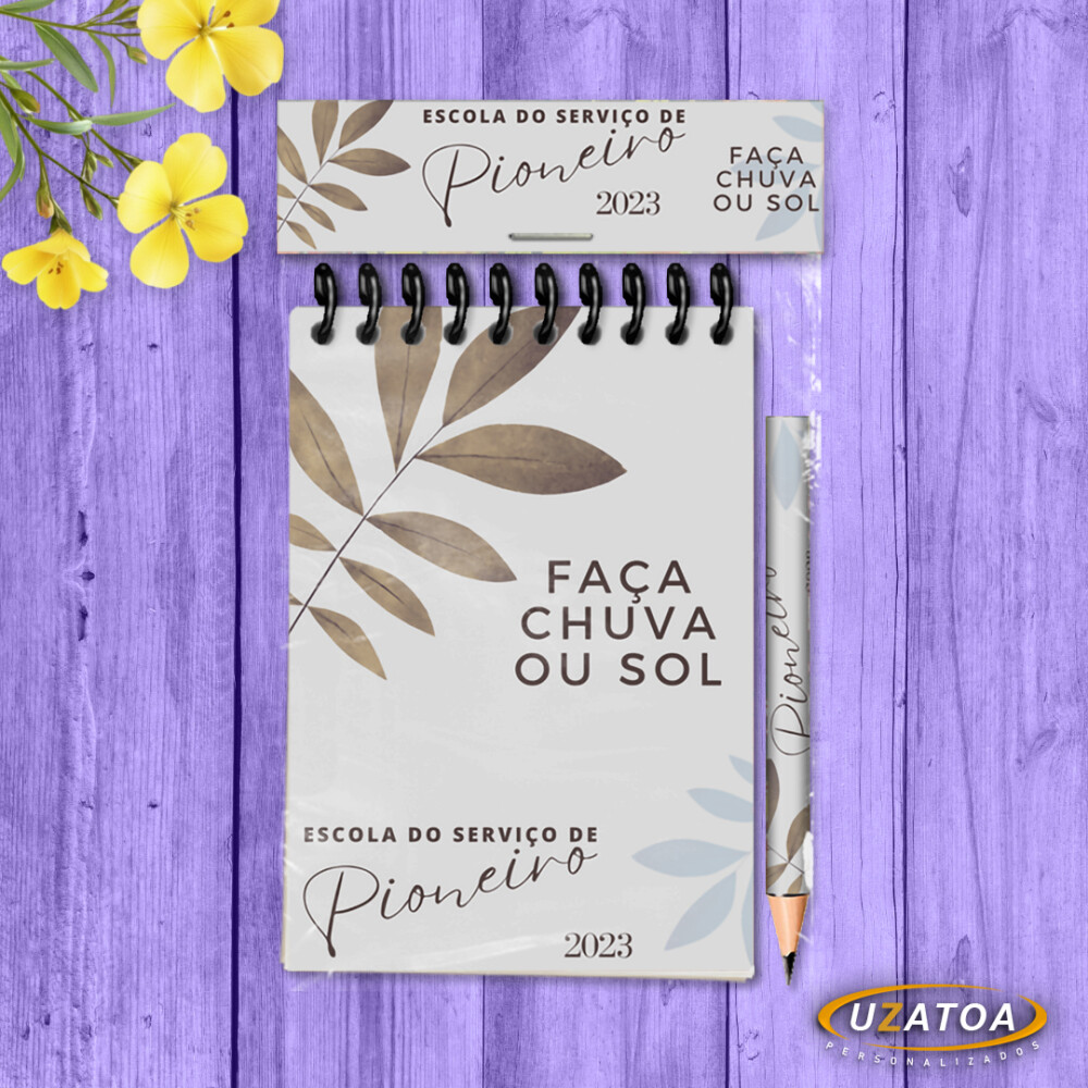 Brinde Corporativo Com Mini Lápis - Bloco Personalizado Evento E