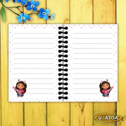 Caderninhos com Capa e Folhas Personalizadas - A Casa Mágica da 