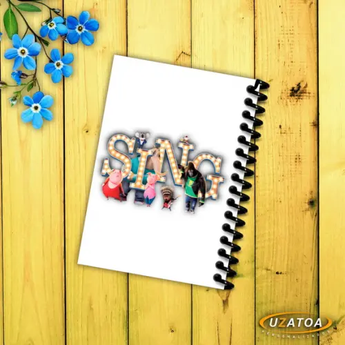 Caderninhos com Capa e Folhas Personalizadas - Sing
