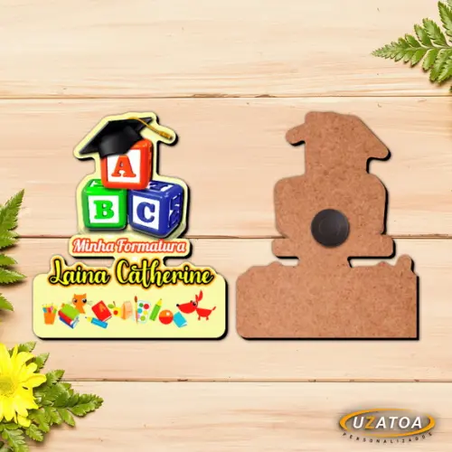 Ímã Personalizado em mdf - Formatura Abc