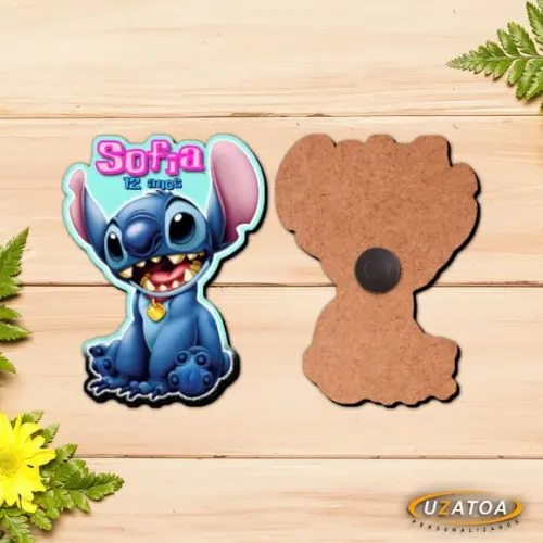 Ímã Personalizado em mdf - Stitch