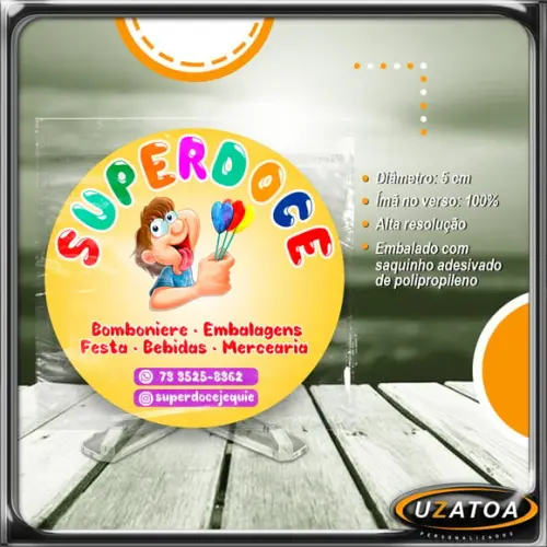 Ímã Redondo Personalizado - Brinde Corporativo