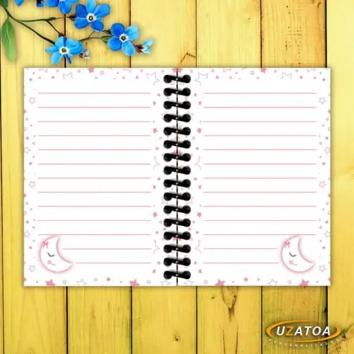 Caderninhos com Capa e Folhas Personalizados - Maternidade