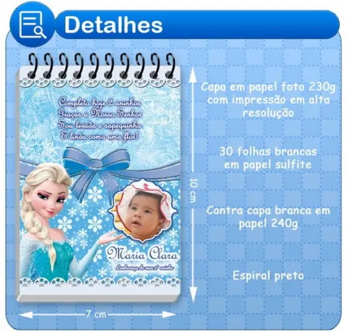 Bloco Personalizado - Frozen