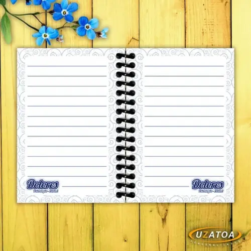 Caderninhos com Capa e Folhas Personalizadas - Psicologia