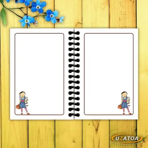 Caderninhos com Capa e Folhas Personalizadas - Diário de Pilar