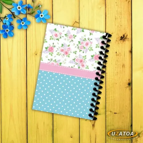 Caderninhos com Capa e Folhas Personalizadas - Jardim Encantado