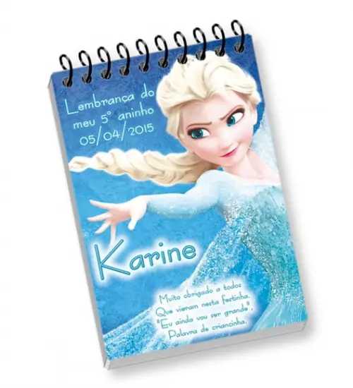 Bloco Personalizado - Frozen