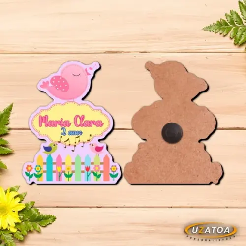 Ímã Personalizado em mdf - Jardim Encantado