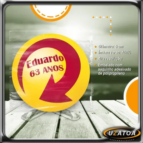 Ímã Redondo Personalizado