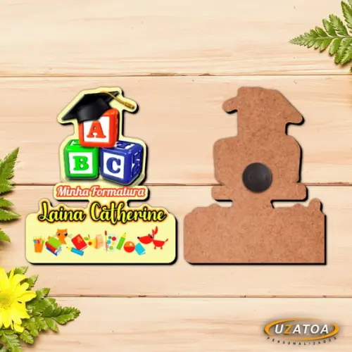Ímã Personalizado em mdf - Formatura Abc