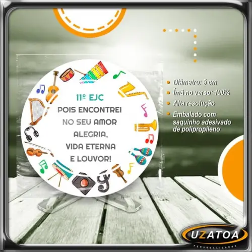 Ímã Redondo Personalizado