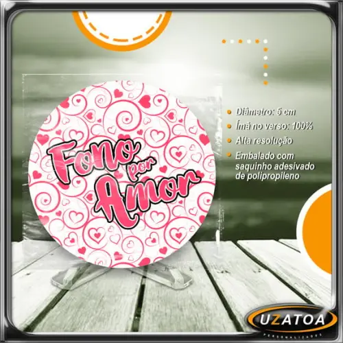 Ímã Redondo Personalizado
