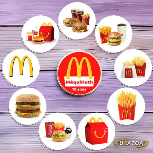 Jogo da Memória Personalizado na Latinha - Mc Donalds
