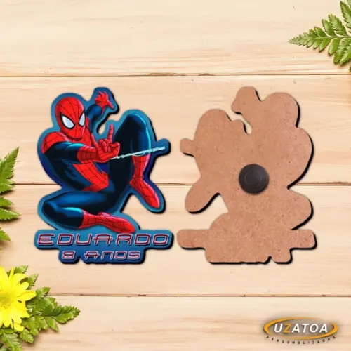 Ímã Personalizado em mdf - Homem Aranha