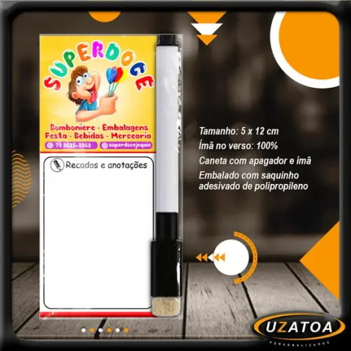 Mini Lousa Personalizada com Caneta - Corporativo