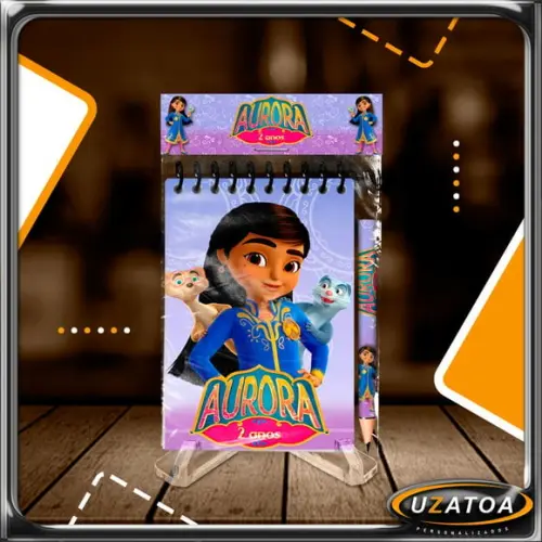 Bloco Personalizado com Lapela e Mini Lápis - Mira Detetive