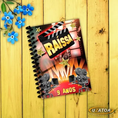 Caderninhos com Capa e Folhas Personalizadas - Cinema