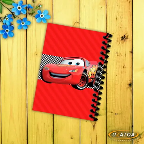 Caderninhos com Capa e Folhas Personalizadas - Carros