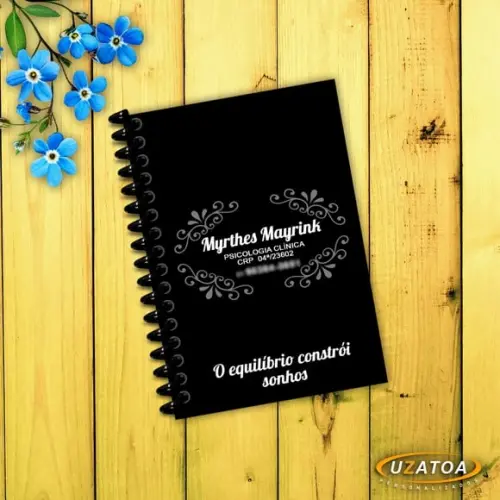 Caderninhos com Capa e Folhas Personalizadas - Psicologia