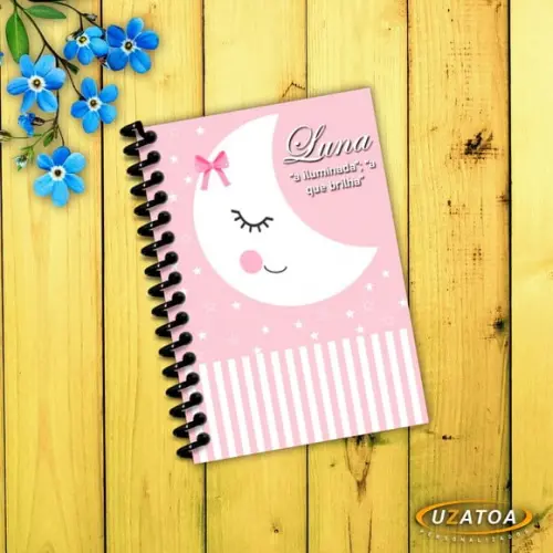 Caderninhos com Capa e Folhas Personalizados - Maternidade