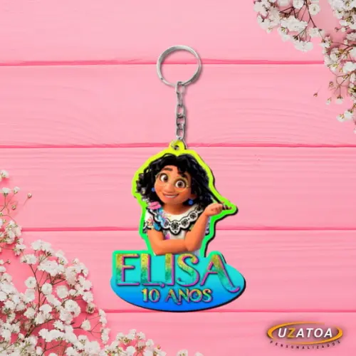 Chaveiro em mdf Personalizado - Encanto