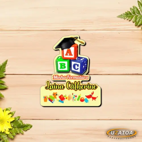Ímã Personalizado em mdf - Formatura Abc