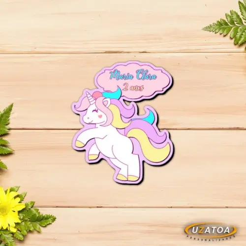Ímã Personalizado em mdf - Unicórnio
