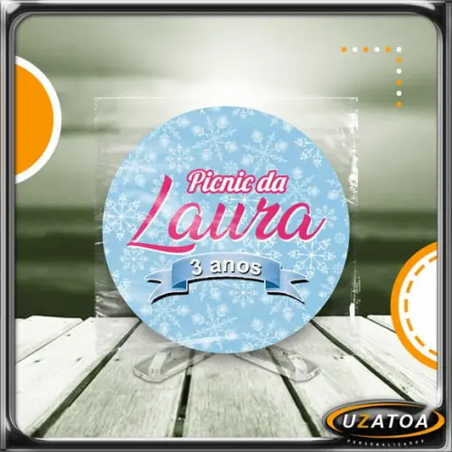Ímã Redondo Personalizado - Frozen