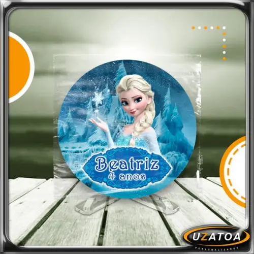 Ímã Redondo Personalizado - Frozen