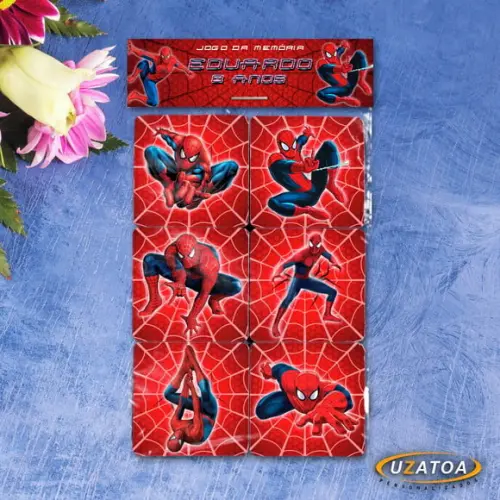 Jogo da Memória Personalizado em mdf - Homem Aranha